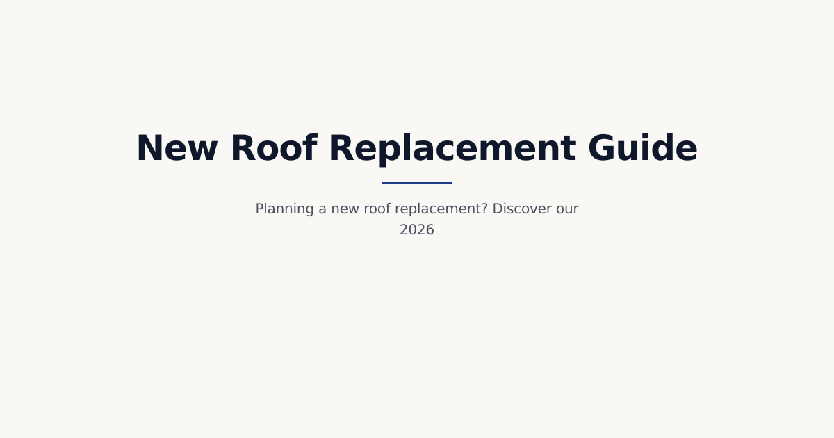 The Comprehensive 2026 Guide to New Roof Replacement | Rimac Construction