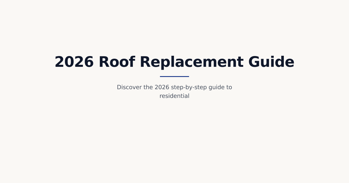 2026 Comprehensive Guide to Residential Roof Replacement for Connecticut Homeowners
