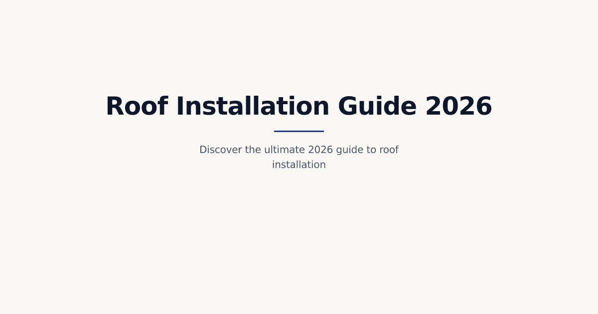 2026 Comprehensive Guide to Roof Installation: Expert Steps, Costs & Materials for Connecticut Homes